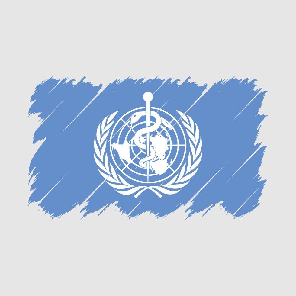 WHO Flag Brush Vector
