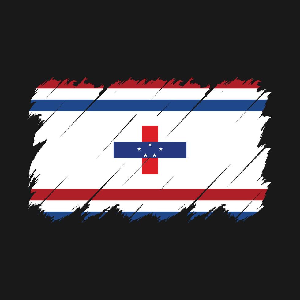 Netherlands Flag Brush Vector