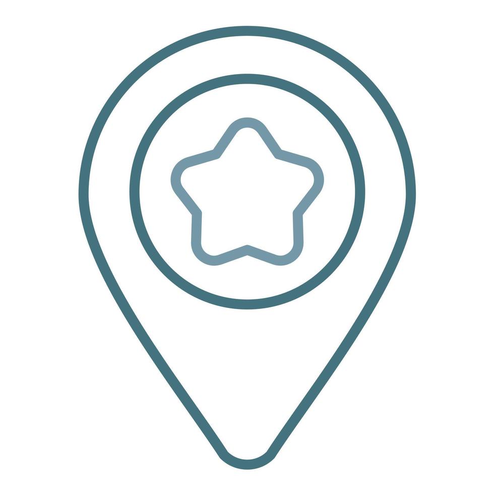 Positioning Line Two Color Icon vector