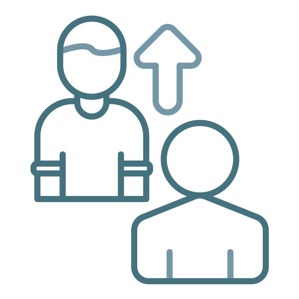Mentorship Line Two Color Icon vector