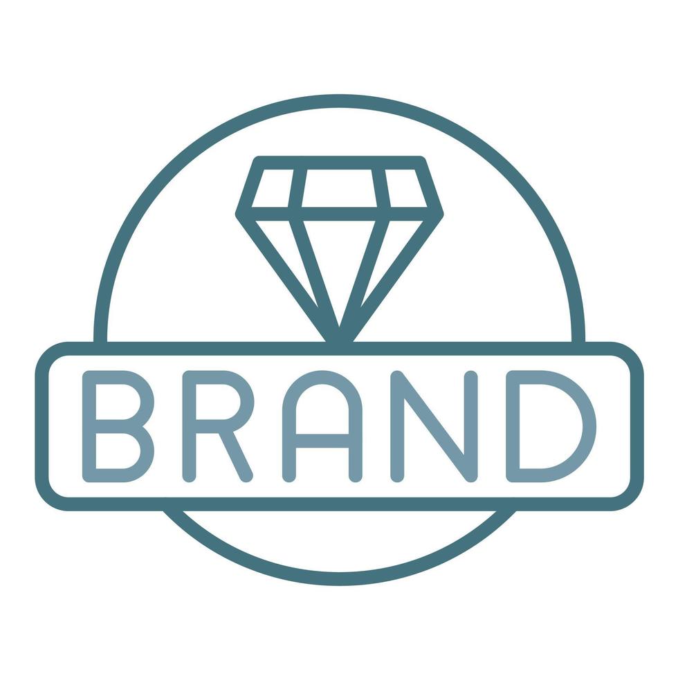 Brand Line Two Color Icon vector