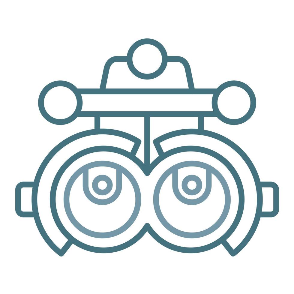 Phoropter Line Two Color Icon vector