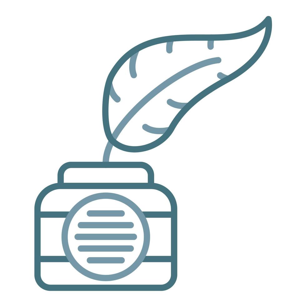 Feather And Ink Line Two Color Icon vector