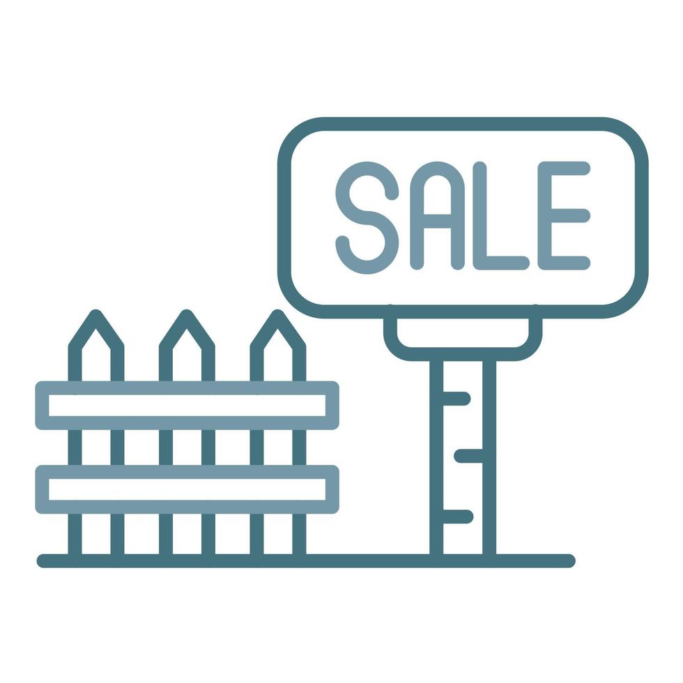 Yard Sale Line Two Color Icon vector