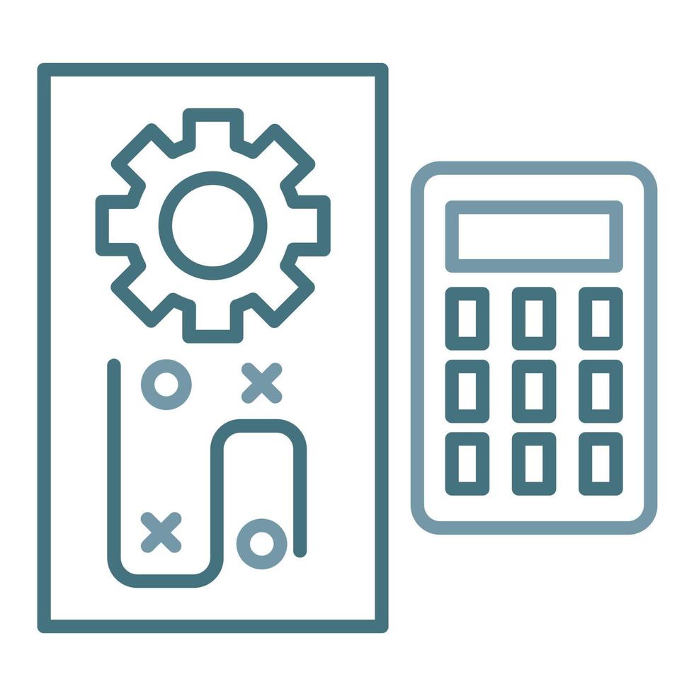 Accounting Principles Line Two Color Icon vector