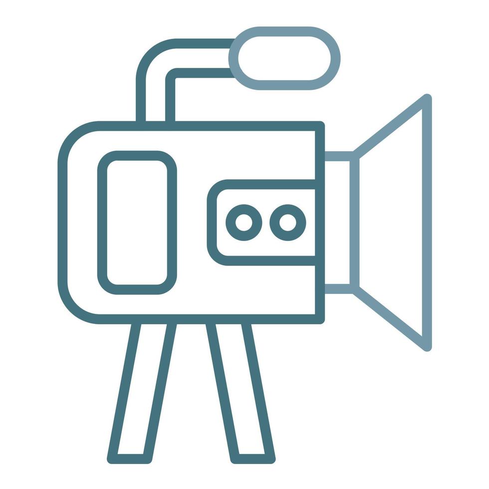 Handycam Line Two Color Icon vector