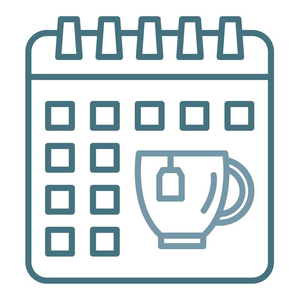 Weekend Break Line Two Color Icon vector