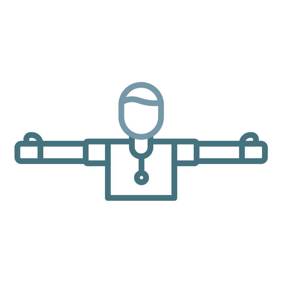 Stretching Line Two Color Icon vector