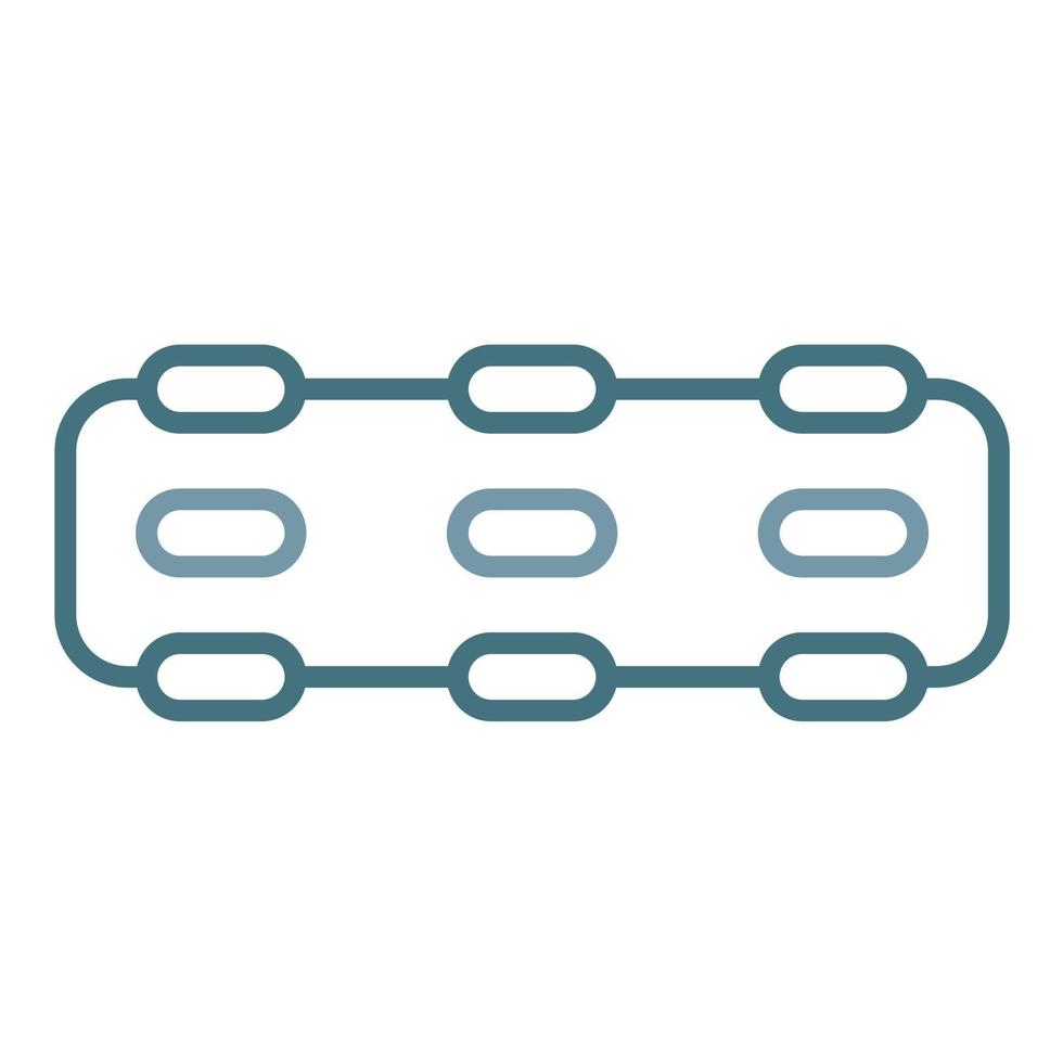 Foam Roller Line Two Color Icon vector