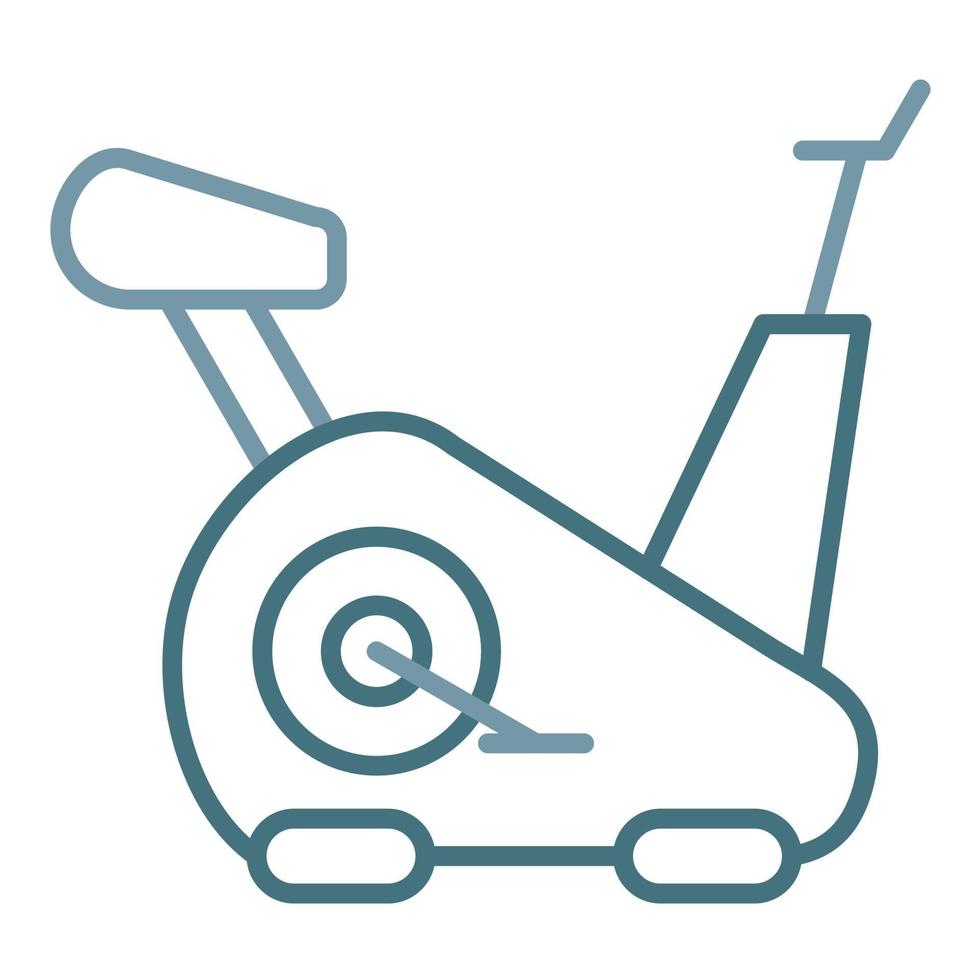 Exercise Bike Line Two Color Icon vector