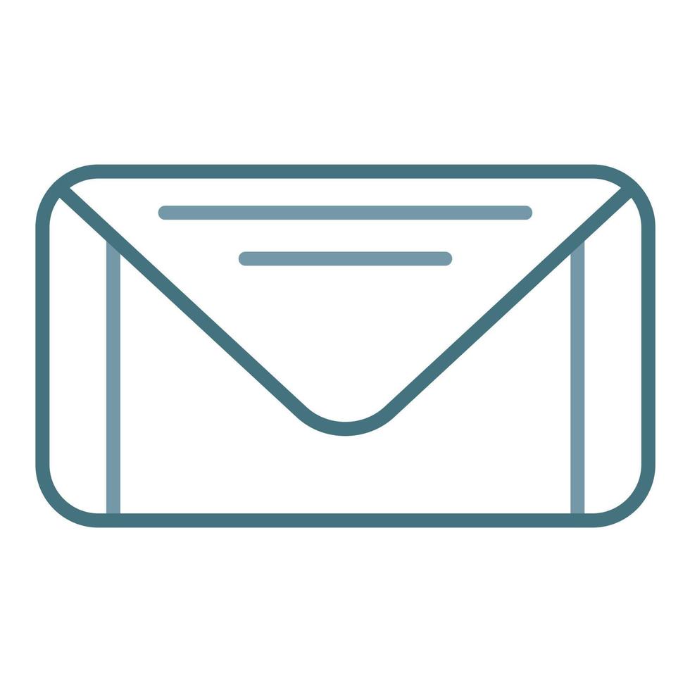 Mail Line Two Color Icon vector