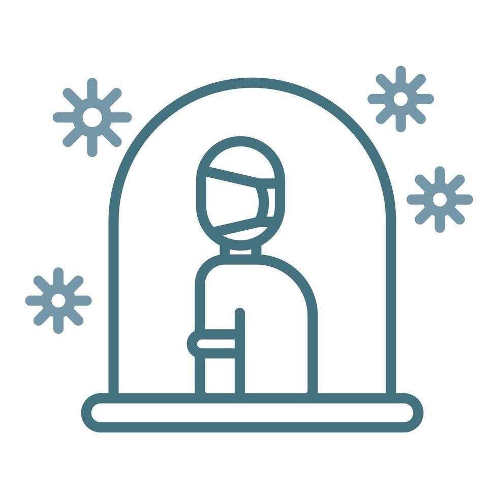 Isolation Line Two Color Icon vector