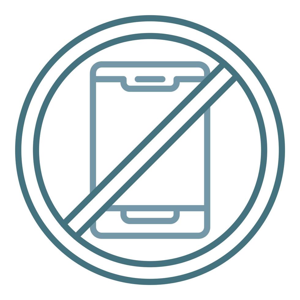 No Touch Technology Line Two Color Icon vector