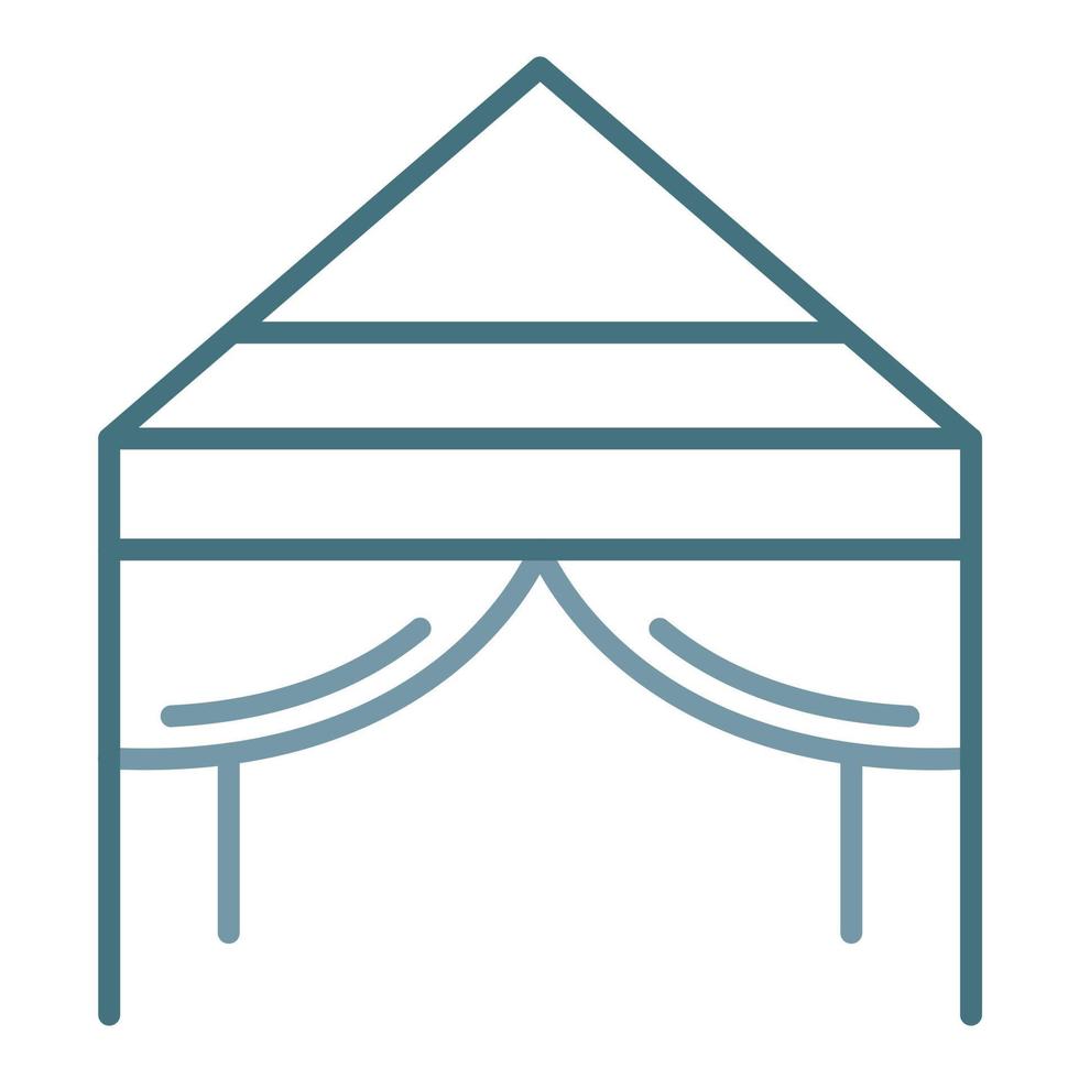 Tarp Line Two Color Icon vector