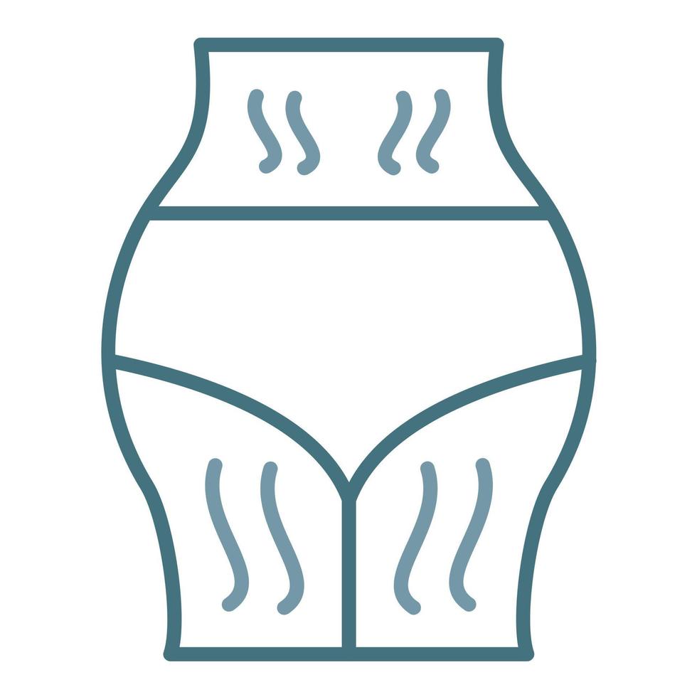 Stretchmarks Line Two Color Icon vector