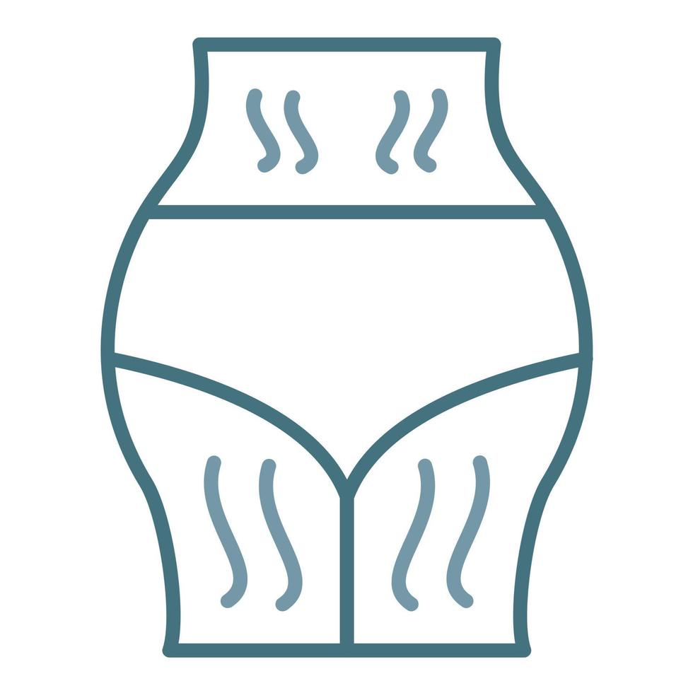 Stretchmarks Line Two Color Icon vector