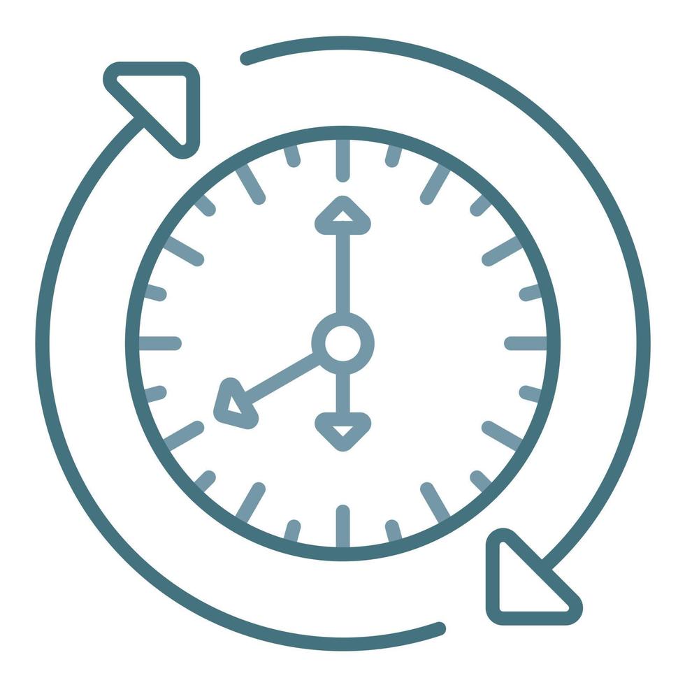 Daily Routine Line Two Color Icon vector