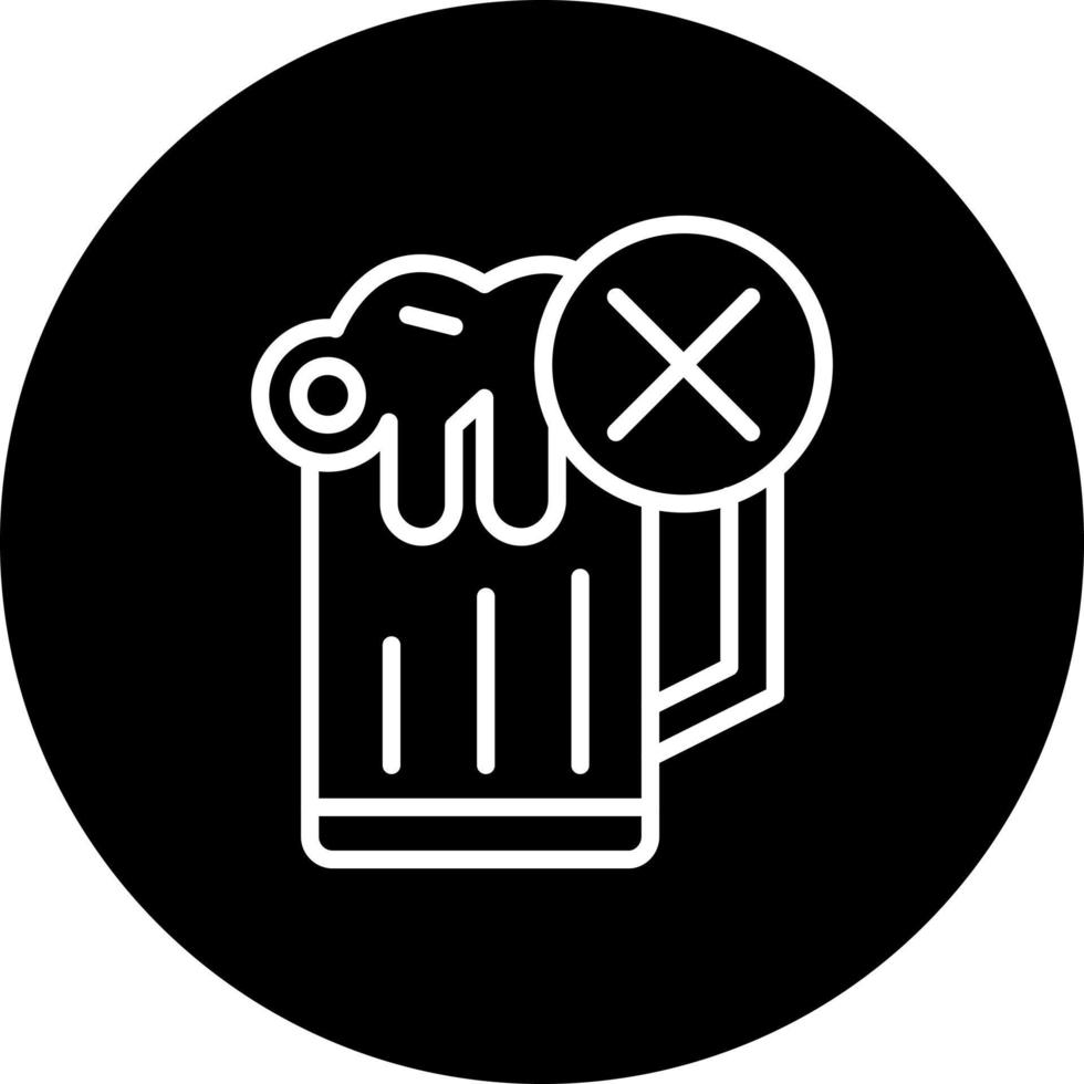 No  Beer Vector Icon