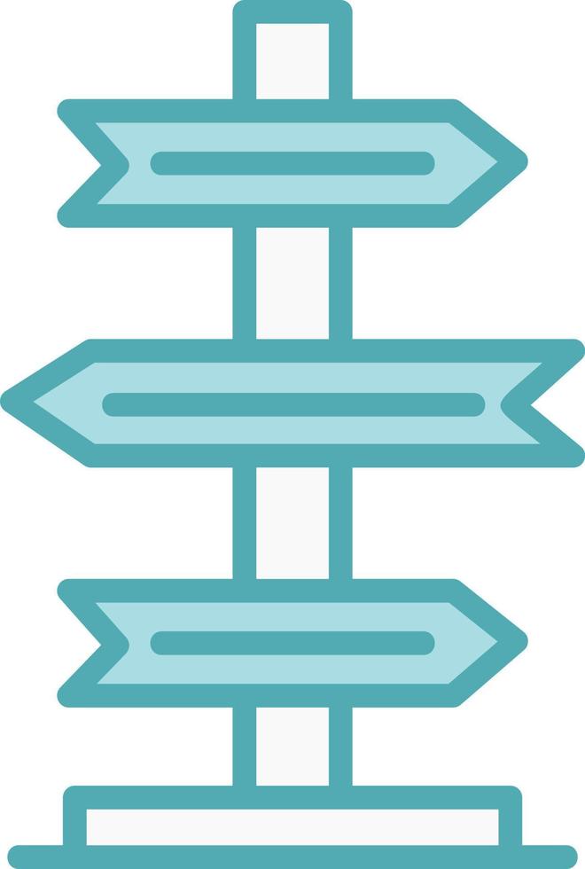 Sign Post Vector Icon