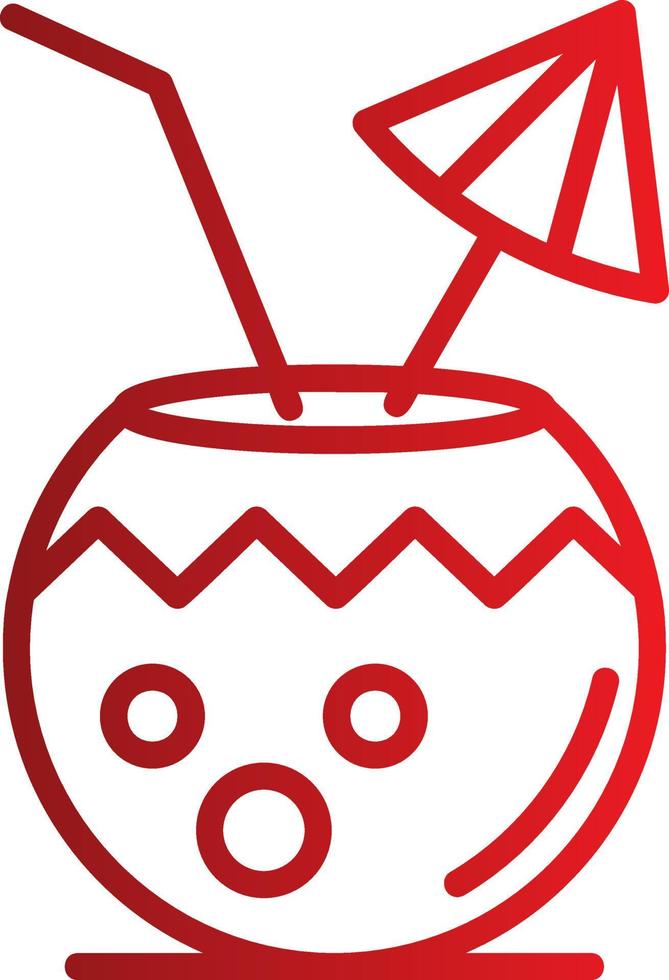 Coconut Drink Vector Icon