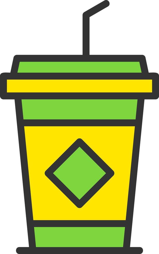 icono de vector de café helado