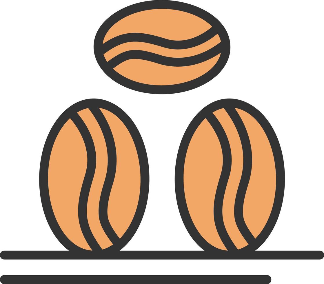 Coffee Beans Vector Icon