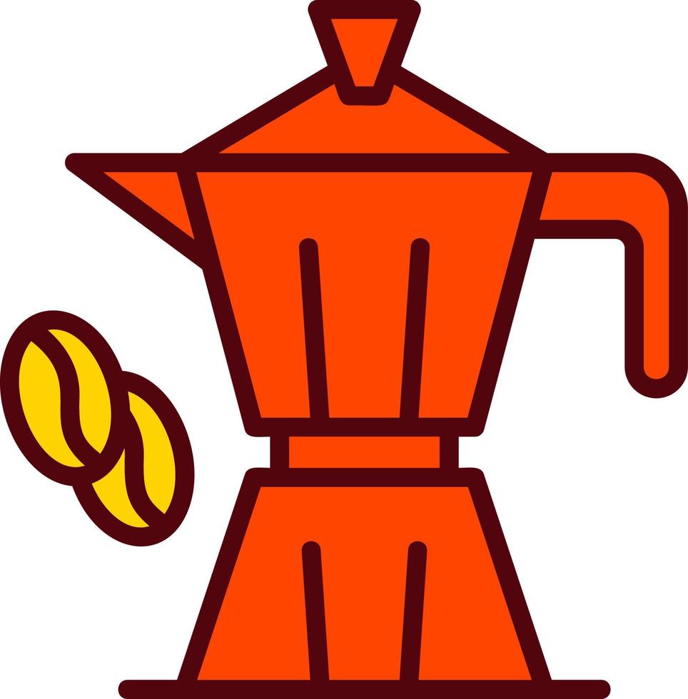 icono de vector de cafetera