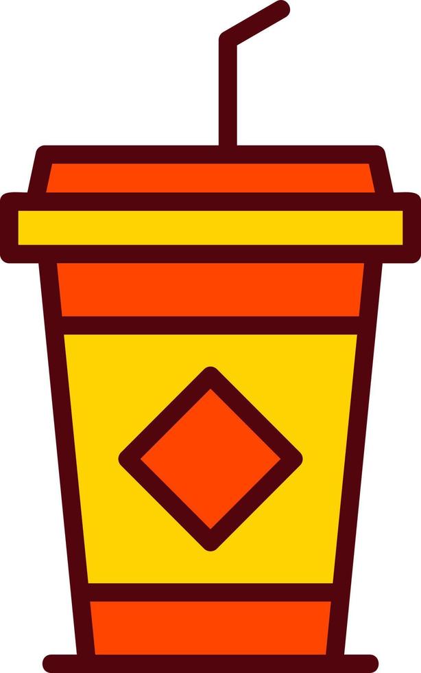 icono de vector de café helado