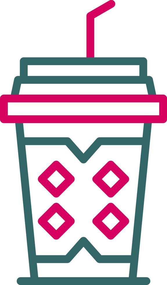 Cold Coffee Vector Icon