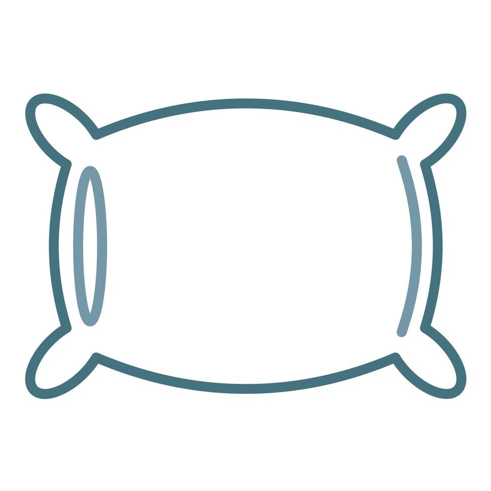 Pillow Line Two Color Icon vector