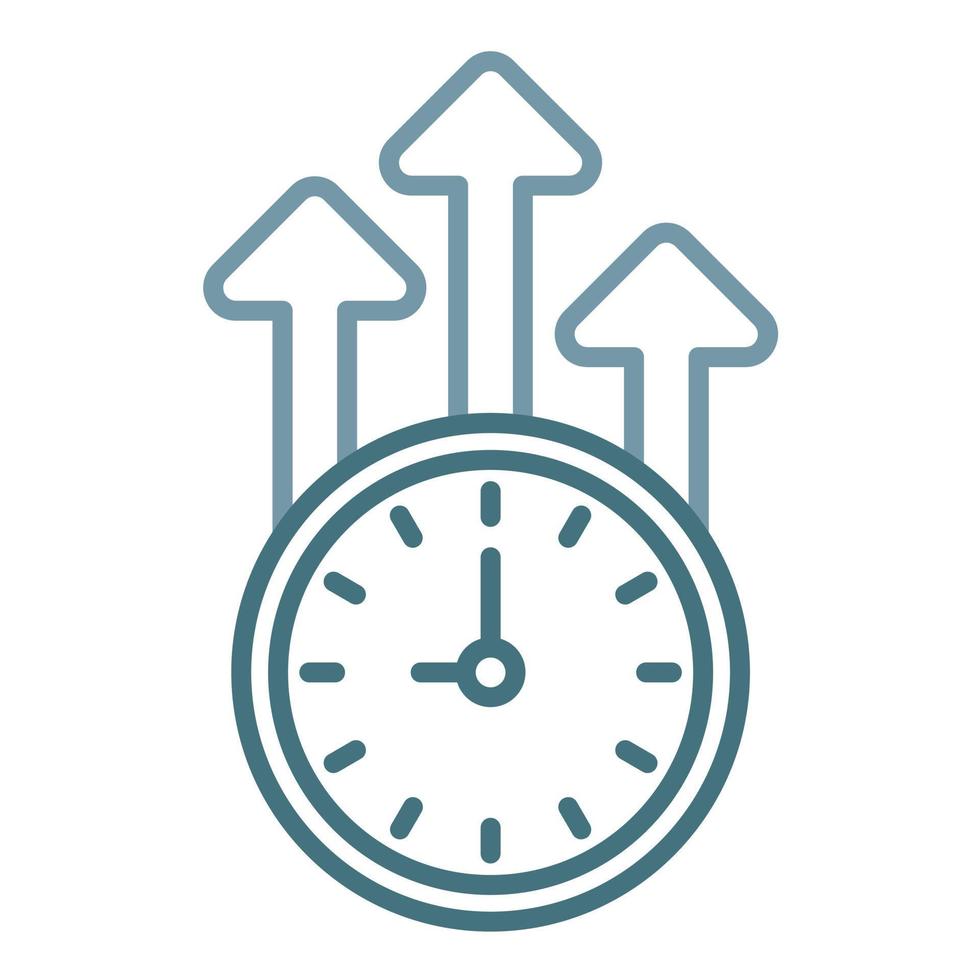Efficiency Line Two Color Icon vector