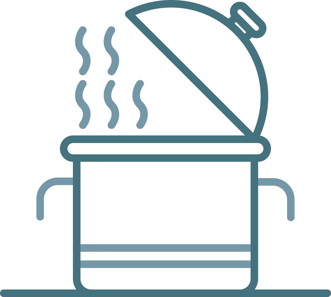 Food Preparation Line Two Color Icon vector