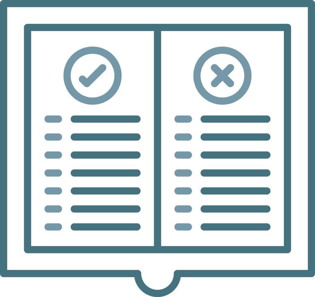 Rule Line Two Color Icon vector