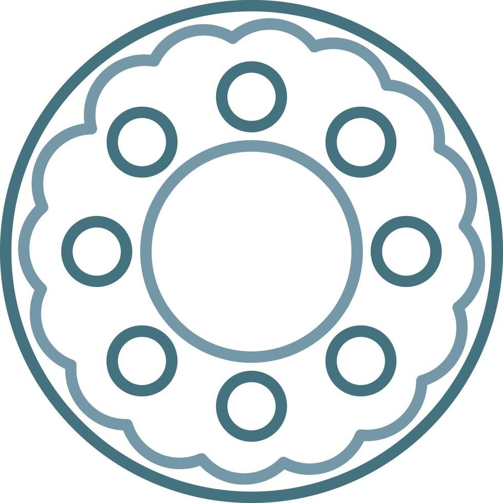 Doughnut Line Two Color Icon vector