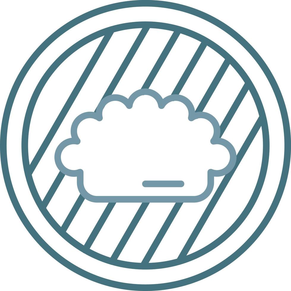 Dumplings Line Two Color Icon vector