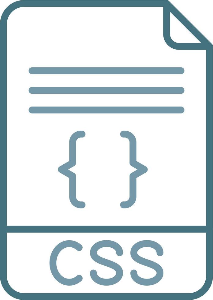 CSS Line Two Color Icon 16845954 Vector Art at Vecteezy