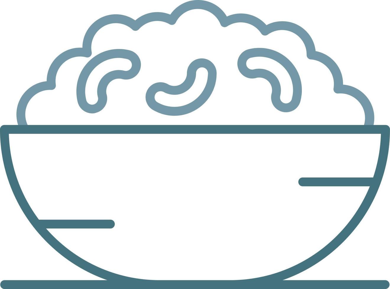 Mac N Cheese Line Two Color Icon vector