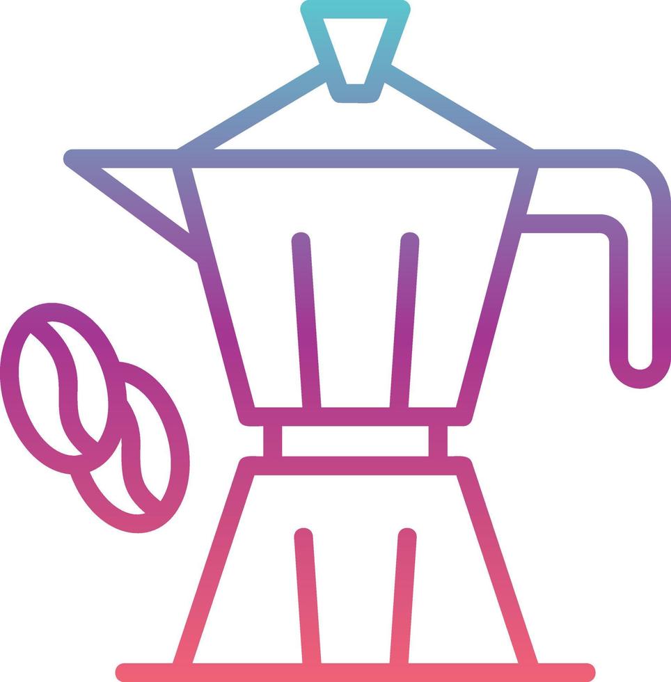 icono de vector de cafetera