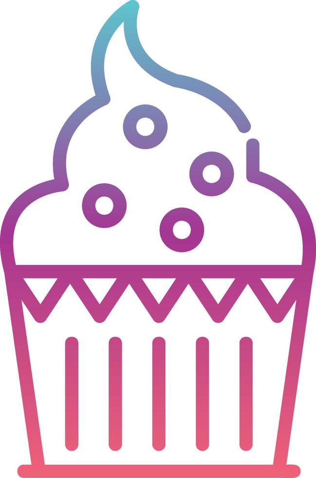 icono de vector de muffin