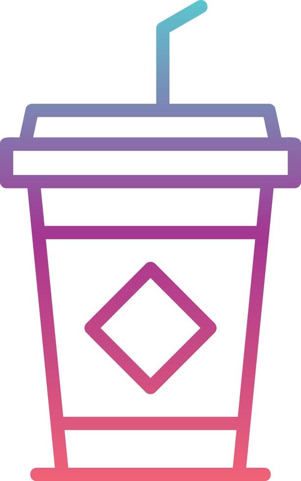 icono de vector de café helado