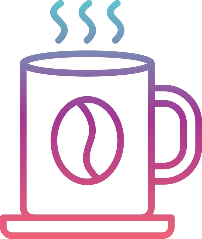 icono de vector de taza de café