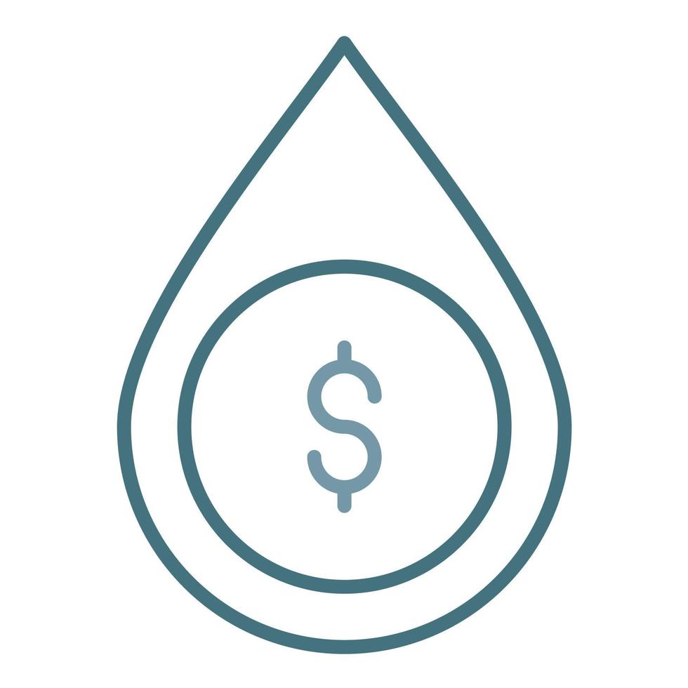 Liquidity Line Two Color Icon vector
