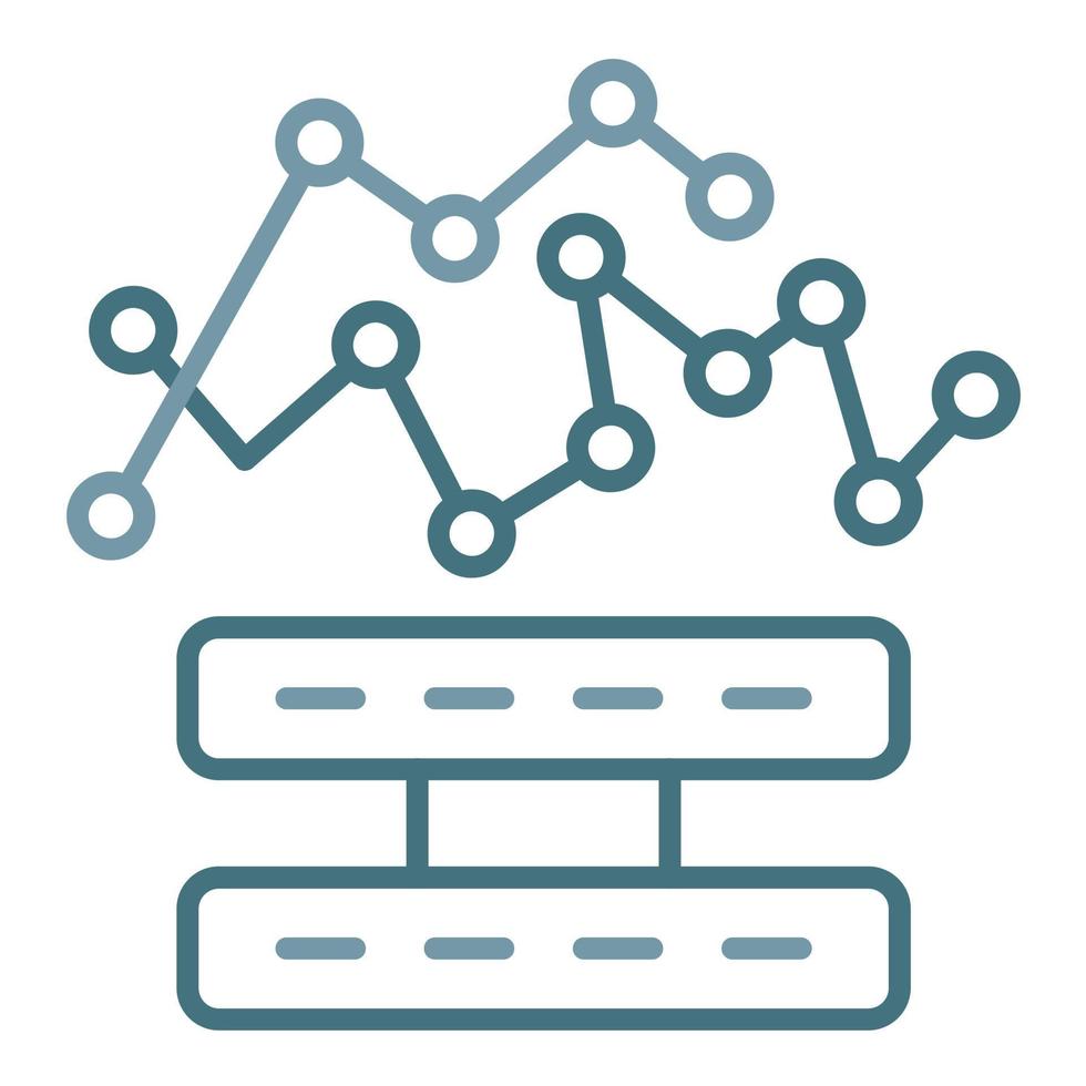Variability Line Two Color Icon vector