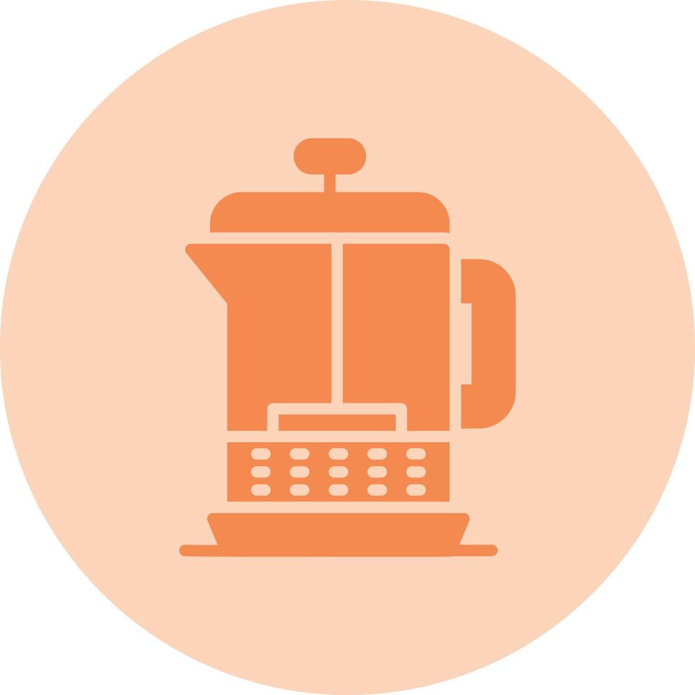 French Press Vector Icon