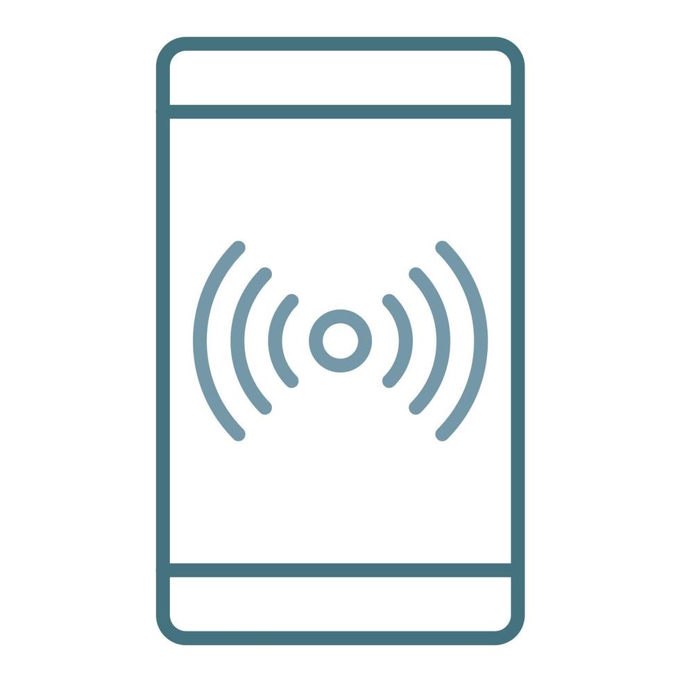 Signal Cellular Connecting Line Two Color Icon 16846965 Vector Art at