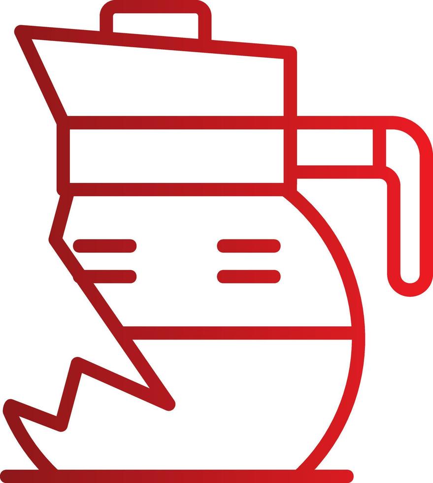 Broken  Coffee Pot Vector Icon