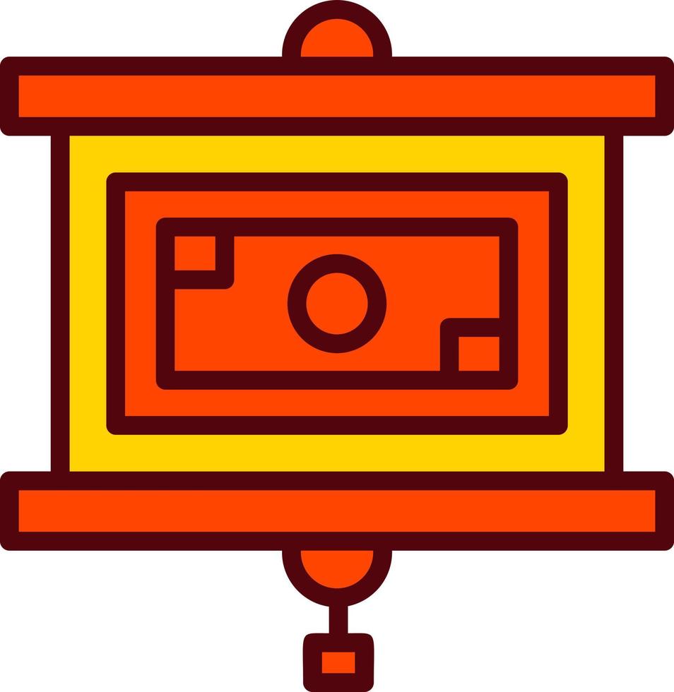 Projector Screen Vector Icon