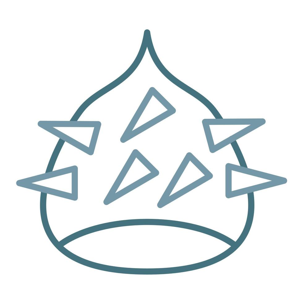Chestnut Line Two Color Icon vector