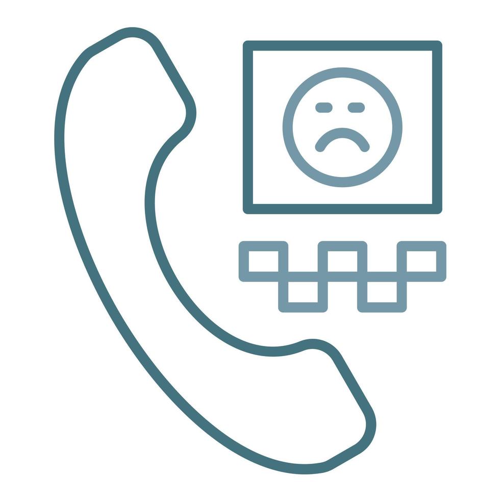 Complaint Line Two Color Icon vector