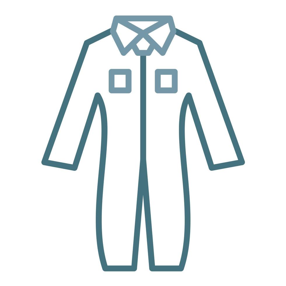 Coveralls Line Two Color Icon vector